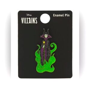 NEW HTF Disney Villains BoxLunch Exclusive Maleficent Glitter Flames Pin